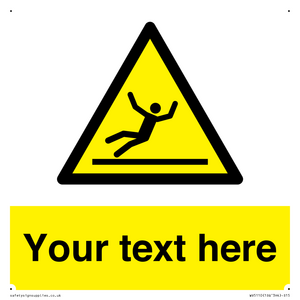 Custom Figure Slipping Sign